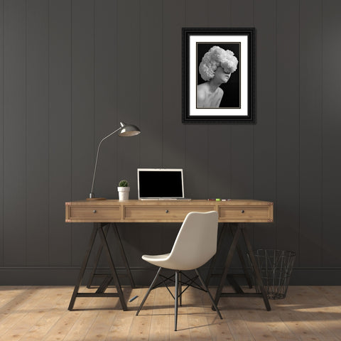 Paperflower Black Ornate Wood Framed Art Print with Double Matting by Nogi, Kuchiko