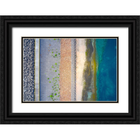 Layers Black Ornate Wood Framed Art Print with Double Matting by Chan, Mozart
