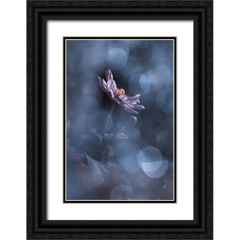 Dancing In The Dark Black Ornate Wood Framed Art Print with Double Matting by BRAVIN, Fabien