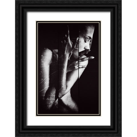 Triptych Black Ornate Wood Framed Art Print with Double Matting by Bolgov (Axe), Ruslan