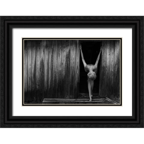 Whitney Black Ornate Wood Framed Art Print with Double Matting by Fritz, Ray