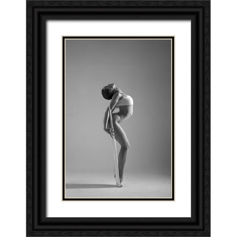 Lada Black Ornate Wood Framed Art Print with Double Matting by Sleta, Natalya