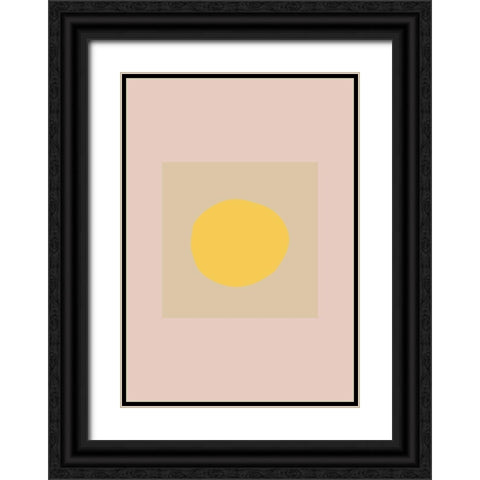 The Sun Black Ornate Wood Framed Art Print with Double Matting by 1x Studio