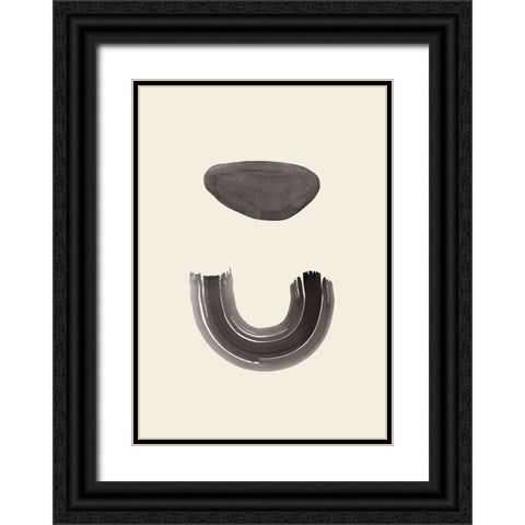 Arch and Stone Black Ornate Wood Framed Art Print with Double Matting by 1x Studio
