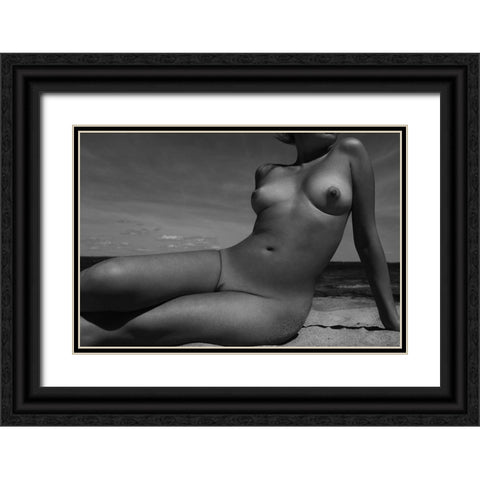 Untitled Black Ornate Wood Framed Art Print with Double Matting by Faletkin, Mikhail