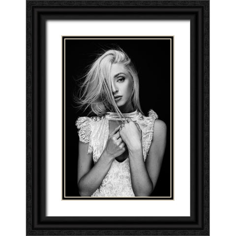 Sensual Beauty Michaela P Black Ornate Wood Framed Art Print with Double Matting by Krystynek MQEP, Martin