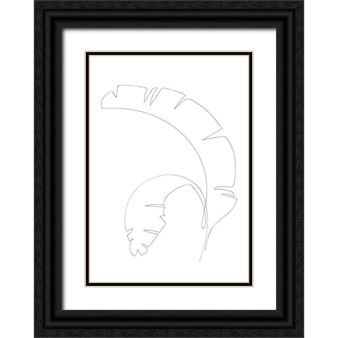 Banana Leaves Black Ornate Wood Framed Art Print with Double Matting by 1x Studio II