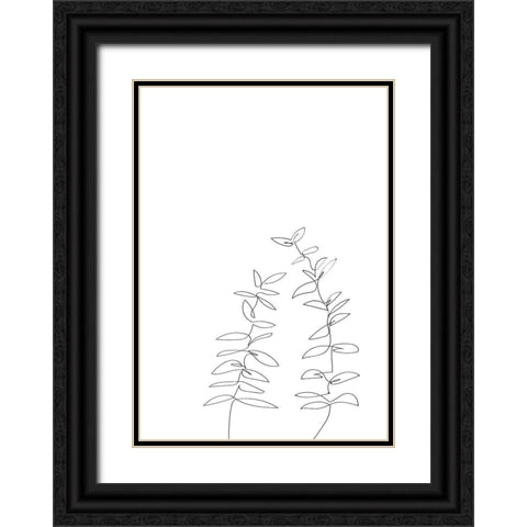 Branches Black Ornate Wood Framed Art Print with Double Matting by 1x Studio II