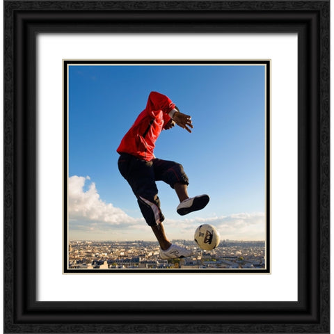 Virtuous Black Ornate Wood Framed Art Print with Double Matting by Kravanja, Jure