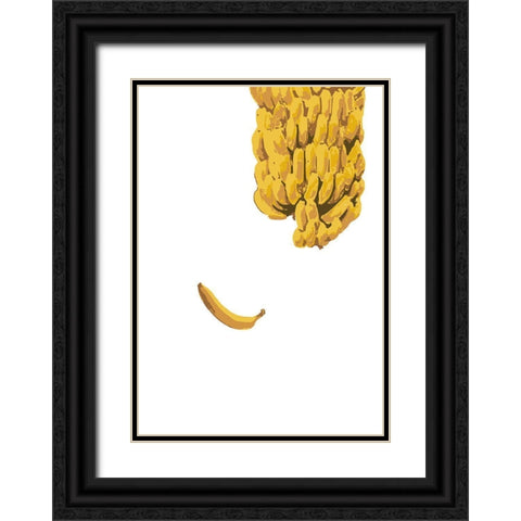 Bananas Black Ornate Wood Framed Art Print with Double Matting by 1x Studio II