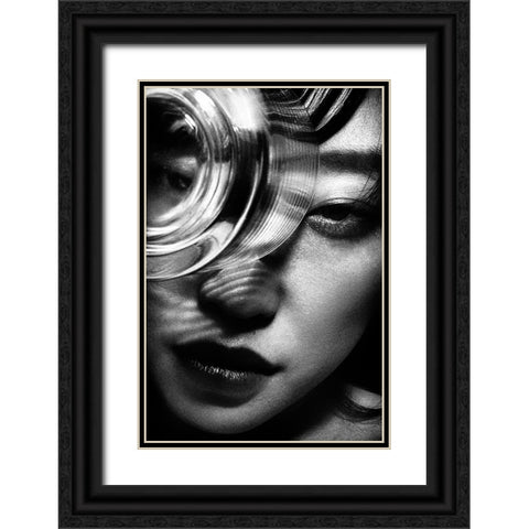 Portrait Black Ornate Wood Framed Art Print with Double Matting by Suzuki, Tatsuo