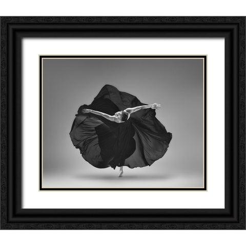 Untitled Black Ornate Wood Framed Art Print with Double Matting by Li, Rob