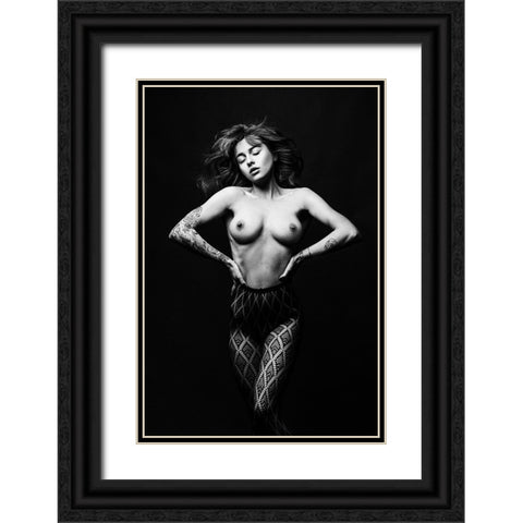 Sensusal Beauty [Petra J] Black Ornate Wood Framed Art Print with Double Matting by Krystynek MQEP, Martin