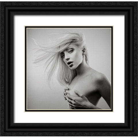 Sensusal Beauty [Michaela P] Black Ornate Wood Framed Art Print with Double Matting by Krystynek MQEP, Martin