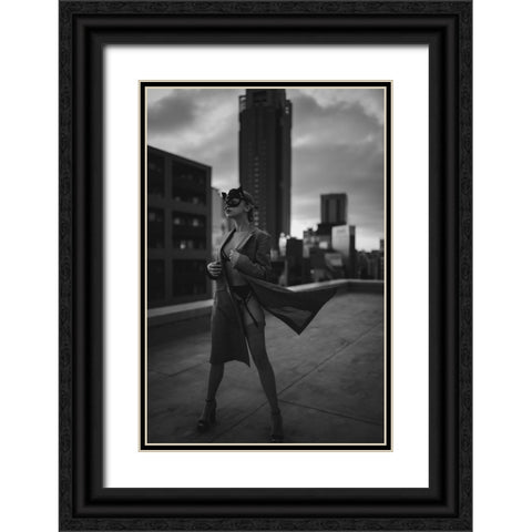 Gotham Black Ornate Wood Framed Art Print with Double Matting by Ishibashi, Jun