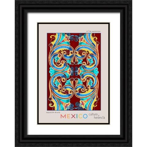 Mexico City Art Basel Black Ornate Wood Framed Art Print with Double Matting by 1x Studio II