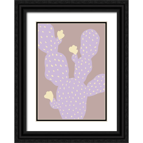 Lilac Cactus Black Ornate Wood Framed Art Print with Double Matting by 1x Studio