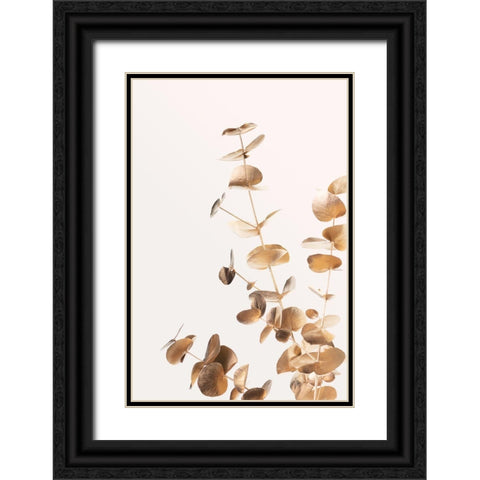Eucalyptus Gold No 05 Black Ornate Wood Framed Art Print with Double Matting by 1x Studio III