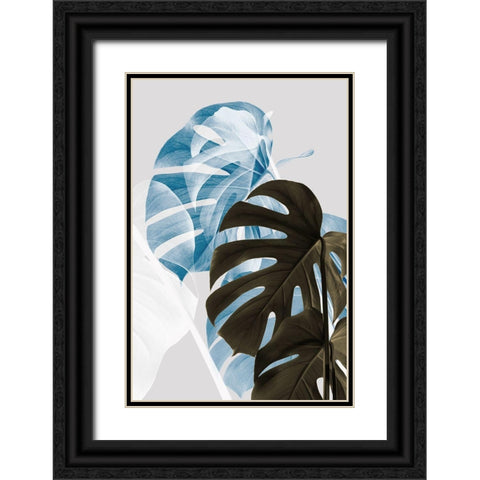 Monstera Creative 02 Black Ornate Wood Framed Art Print with Double Matting by 1x Studio III