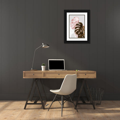 Monstera Creative 04 Black Ornate Wood Framed Art Print with Double Matting by 1x Studio III