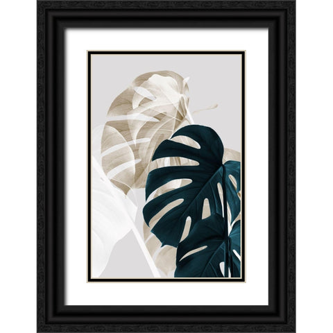Monstera Creative 05 Black Ornate Wood Framed Art Print with Double Matting by 1x Studio III