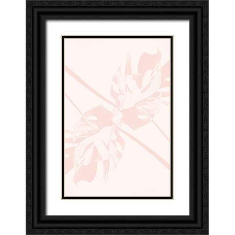 Monstera Kaleidoscope 05 Black Ornate Wood Framed Art Print with Double Matting by 1x Studio III