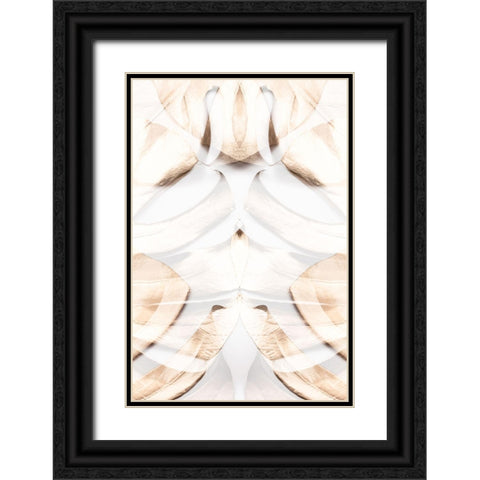 Monstera Gold 12 Black Ornate Wood Framed Art Print with Double Matting by 1x Studio III