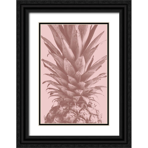 Pineapple Close Up 01 Black Ornate Wood Framed Art Print with Double Matting by 1x Studio III