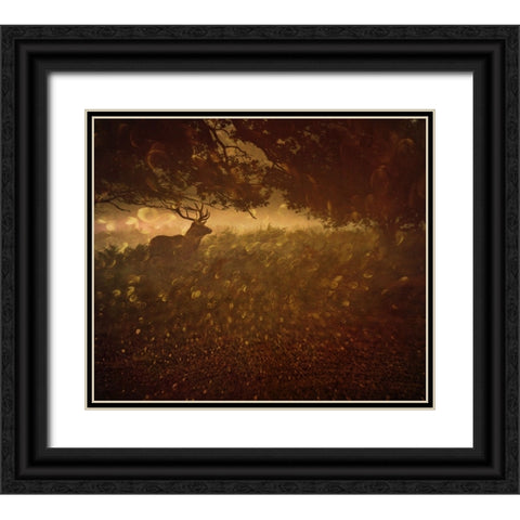 Golden Woods Black Ornate Wood Framed Art Print with Double Matting by Fabrowski, Robert