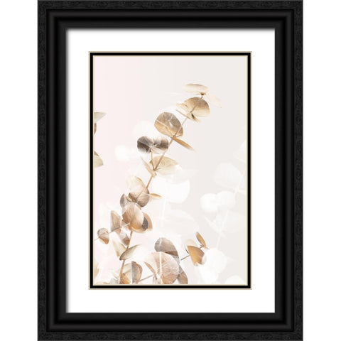 Eucalyptus Creative Gold 02 Black Ornate Wood Framed Art Print with Double Matting by 1x Studio III
