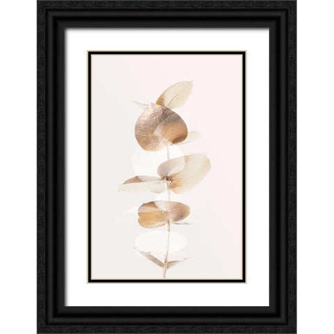 Eucalyptus Creative Gold 04 Black Ornate Wood Framed Art Print with Double Matting by 1x Studio III