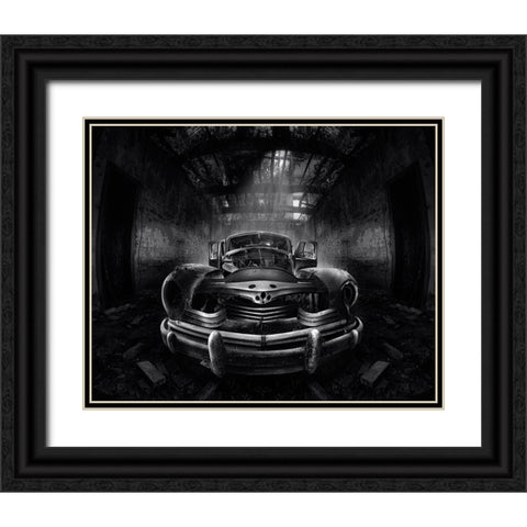 Fineart Car Black Ornate Wood Framed Art Print with Double Matting by Otero Sobrino, Dani