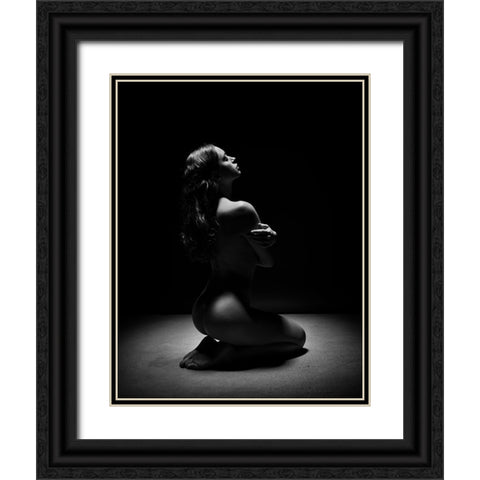 Under The Light Black Ornate Wood Framed Art Print with Double Matting by Yang, James
