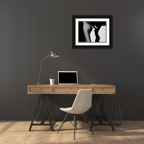 Sensual Beauty Black Ornate Wood Framed Art Print with Double Matting by Krystynek MQEP, Martin