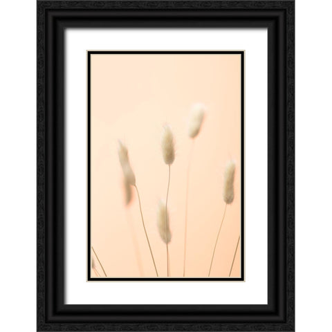 Bunny Grass Peach 04 Black Ornate Wood Framed Art Print with Double Matting by 1x Studio III