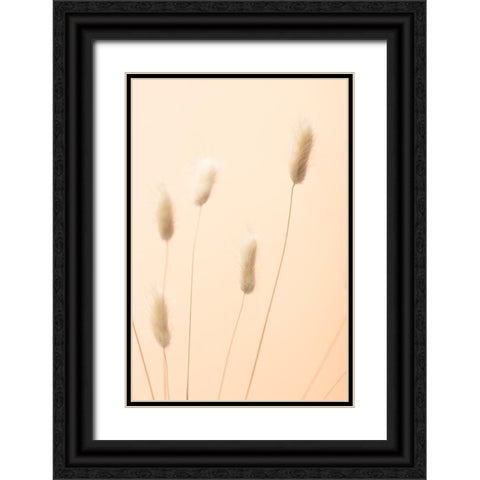 Bunny Grass Peach 05 Black Ornate Wood Framed Art Print with Double Matting by 1x Studio III