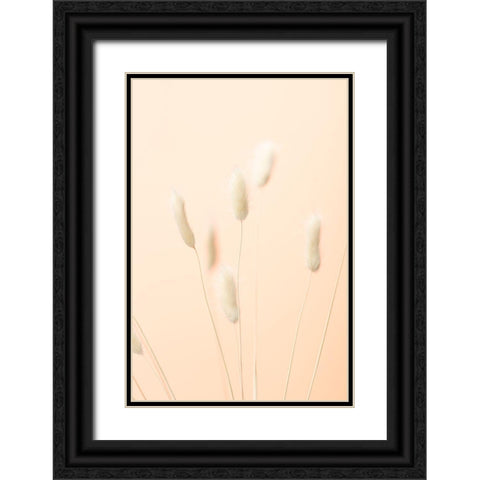 Bunny Grass Peach 06 Black Ornate Wood Framed Art Print with Double Matting by 1x Studio III