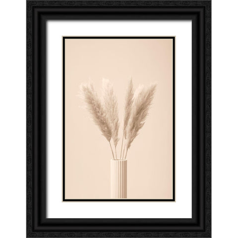 Pampas Grass Beige 11 Black Ornate Wood Framed Art Print with Double Matting by 1x Studio III