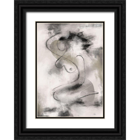 Resting Black Ornate Wood Framed Art Print with Double Matting by 1x Studio II