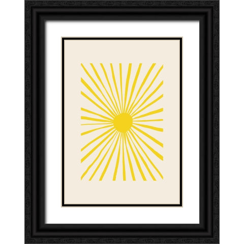 The Sun Black Ornate Wood Framed Art Print with Double Matting by 1x Studio