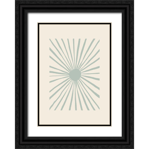 The Sun Grey Black Ornate Wood Framed Art Print with Double Matting by 1x Studio