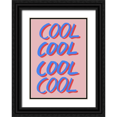 Cool Quote 02 Black Ornate Wood Framed Art Print with Double Matting by 1x Studio