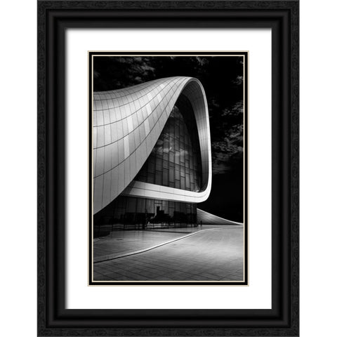 The Soul Of Zaha Hadid 1 Black Ornate Wood Framed Art Print with Double Matting by Shaboot, Hasan
