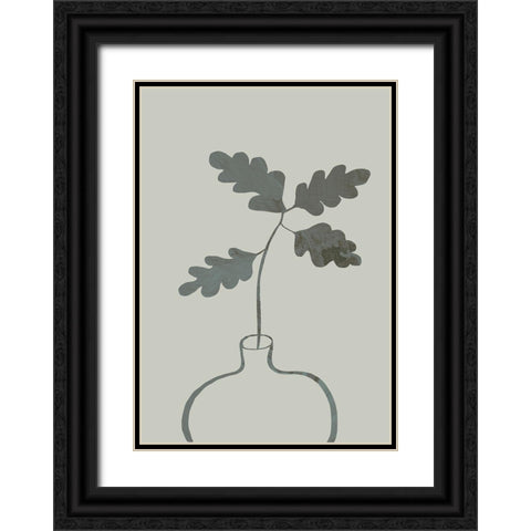 Green Oak Plant Black Ornate Wood Framed Art Print with Double Matting by 1x Studio