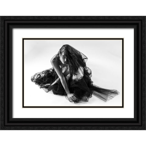 No Title Yet Black Ornate Wood Framed Art Print with Double Matting by Golob, Gorazd