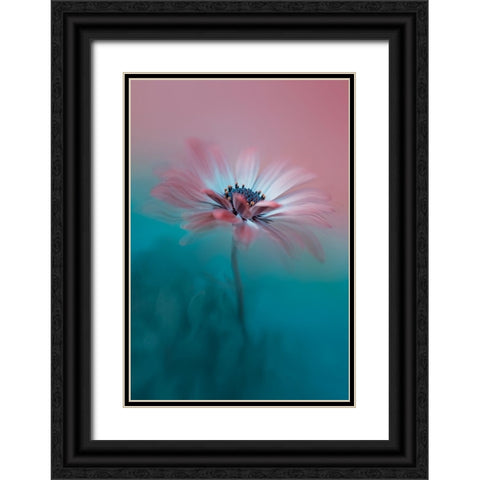 Pink Magic Black Ornate Wood Framed Art Print with Double Matting by Jacobs, Lydia