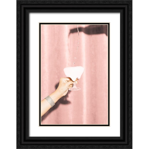 Heres To Pink 04 Black Ornate Wood Framed Art Print with Double Matting by 1x Studio III