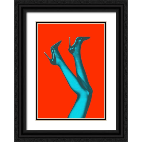 Kick up Your Heels #07 Black Ornate Wood Framed Art Print with Double Matting by 1x Studio III