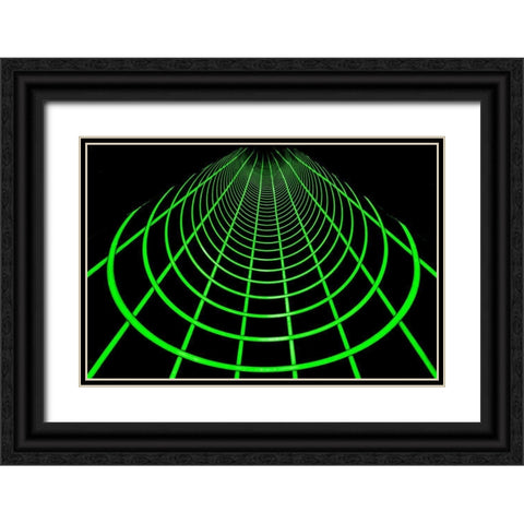 The Green Way Black Ornate Wood Framed Art Print with Double Matting by Joosten, Lus