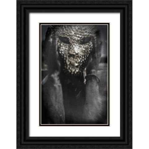 Untitled Black Ornate Wood Framed Art Print with Double Matting by Bousca, Bogdan
